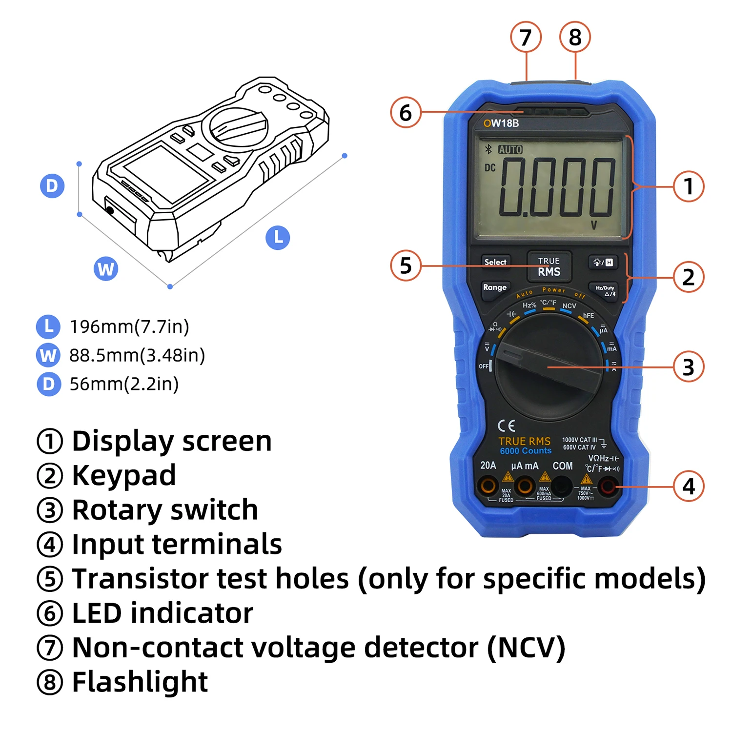 Multimetro Digitale OWON OW18B: Bluetooth, Termometro E Data Logger Per Professionisti E Fai-da-te