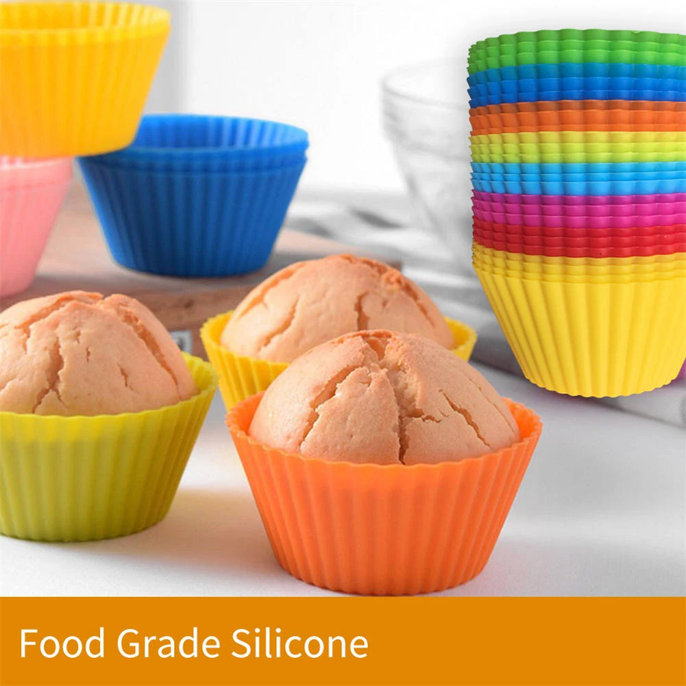 12pcs/Set Round Silicone Cake Molds, Muffin and Cupcake Baking Molds for DIY Baking, Ki... - SKU RSCM1741 - UGI Packaging