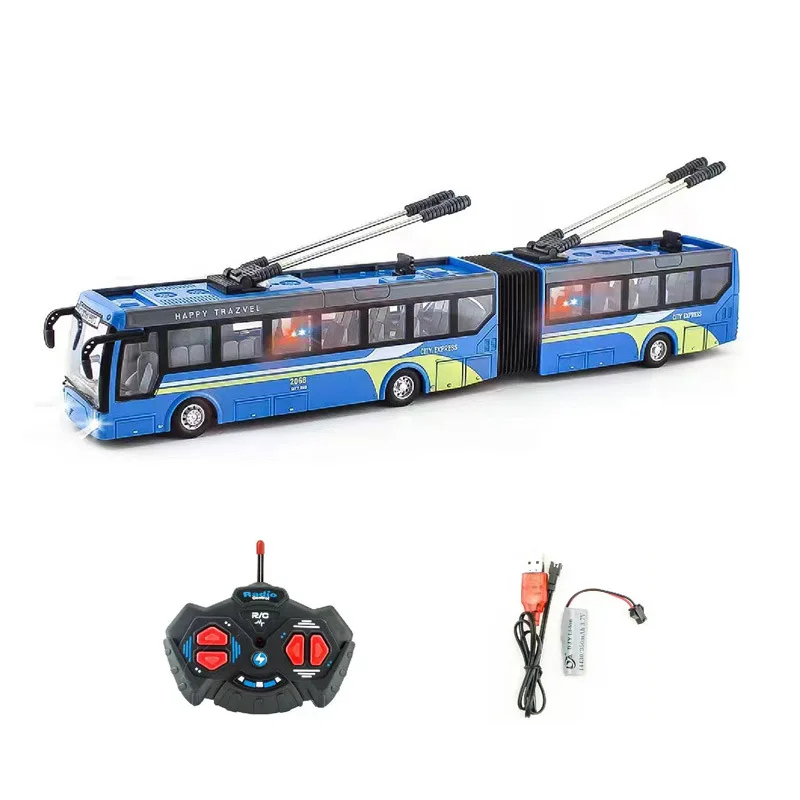 1:48 simulação ônibus 4ch rc ônibus brinquedo com luzes turísticas
