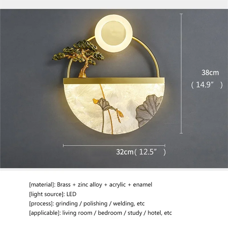 SOURA Creative Pattern Wall Sconces Light 6