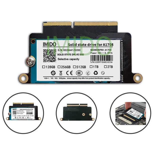 lilla Fjendtlig Bot New A1708 Laptop Ssd 128gb 256gb For Macbook Pro Retina 13.3" 2016 Year  2017 Year 1708 Solid State Disk Pci-e Emc 3164 Emc 2978 - Internal Solid  State Drives - AliExpress