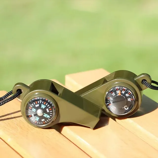 3-in-1 Survival Whistle – Compass, Thermometer & Outdoor Emergency Tool 2