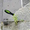 Sturdy Metal Weeding Hook Tool - Ergonomic Black & Green Handle for Effortless Garden Weeding, Pathway Maintenance 2