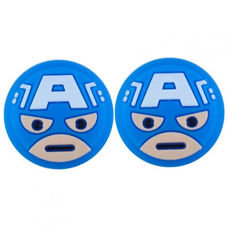 Impugnature Joystick Per Nintendo Switch, Lite, Gomma Protettiva, Face Capitan America # Nintendo Switch (Hac-001, Hac-001(-01)) # Nintendo Switch Lit