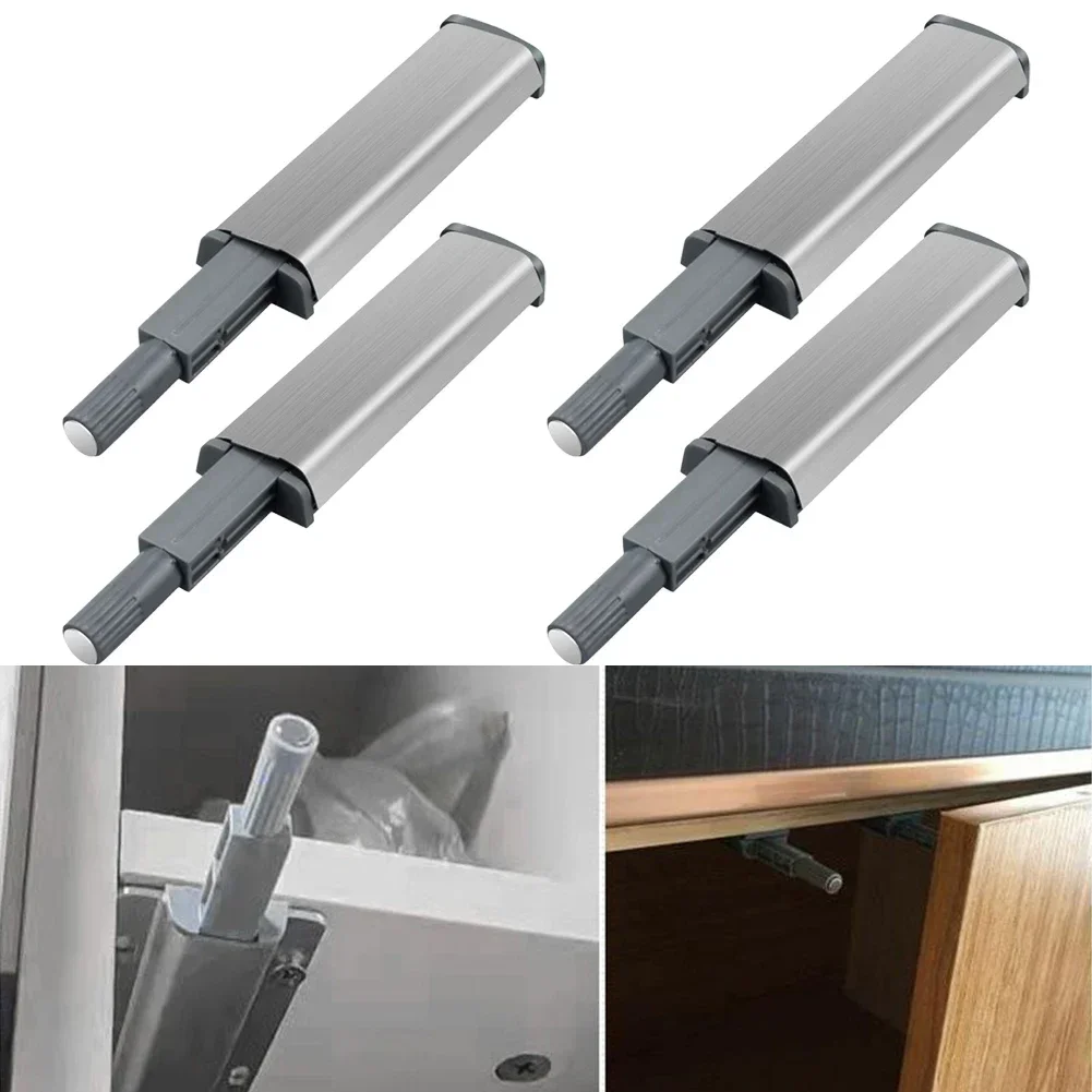 4pcs Cabinet Latch Push To Open Cabinet Hardware For Door Drawer Home Furniture Magnetic Release Touch Push Latches