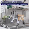 Over The Sink Dish Drainer Drying Rack, 2-Tier Over Sink Dish Drying Rack Stainless Steel Adjustable  Dish Drying Rack Over 3