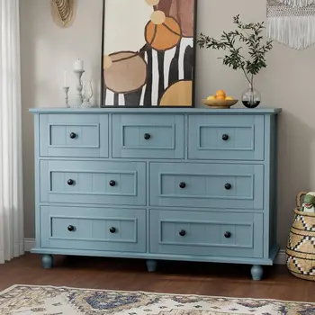 Antique 7-Drawer Dresser 3