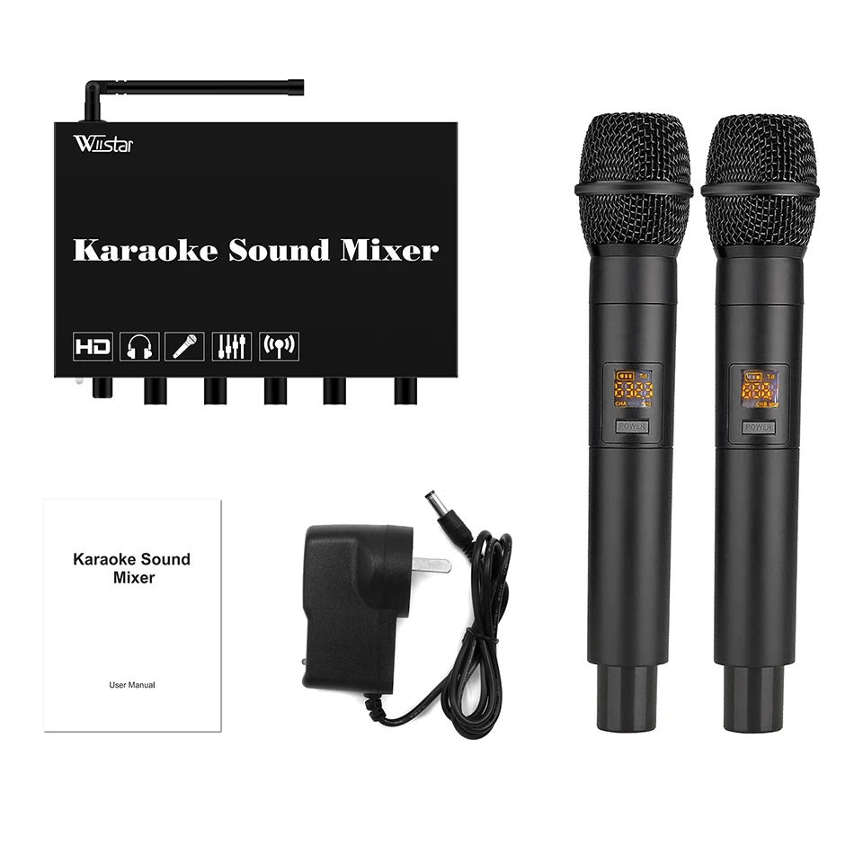 

Звуковой микшер HDMI для караоке с беспроводным микрофоном, система микшера для караоке с HDMI, оптический (Toslink), AUX, поддержка BluetoothV5.0