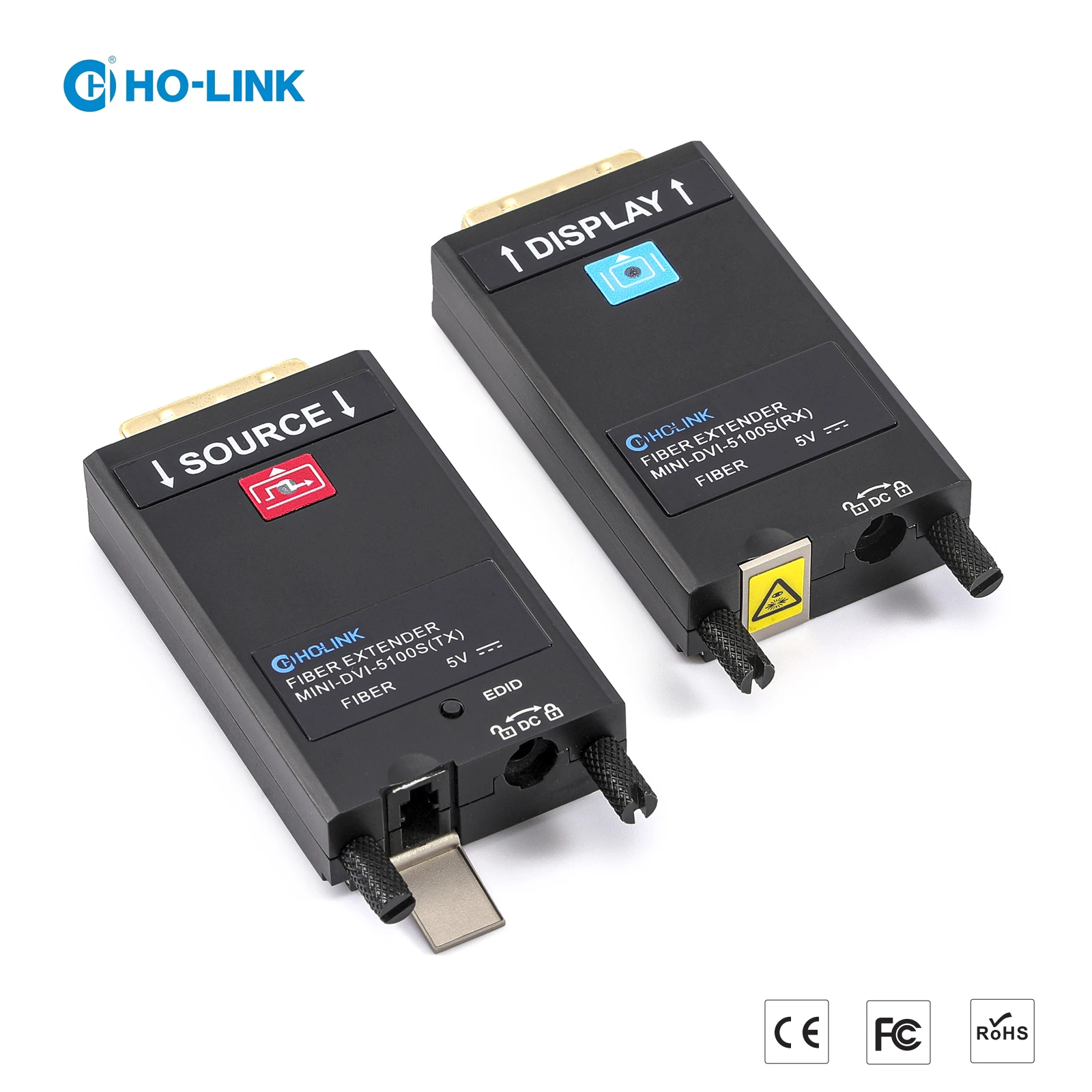 

Fiber Optic Transceiver 4K@60HZ DVI Mini Video Extender