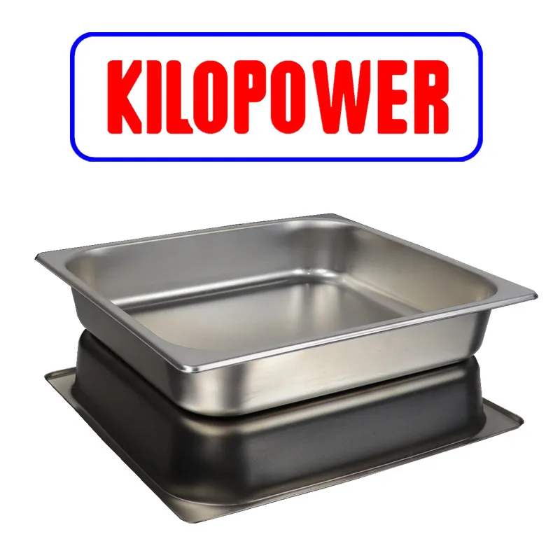 

Combi Oven Thickened Commercial Kitchen BBQ Nonstick Baking Tray Special Square Deep Style Cake Pan 2/3GN Stainless Steel