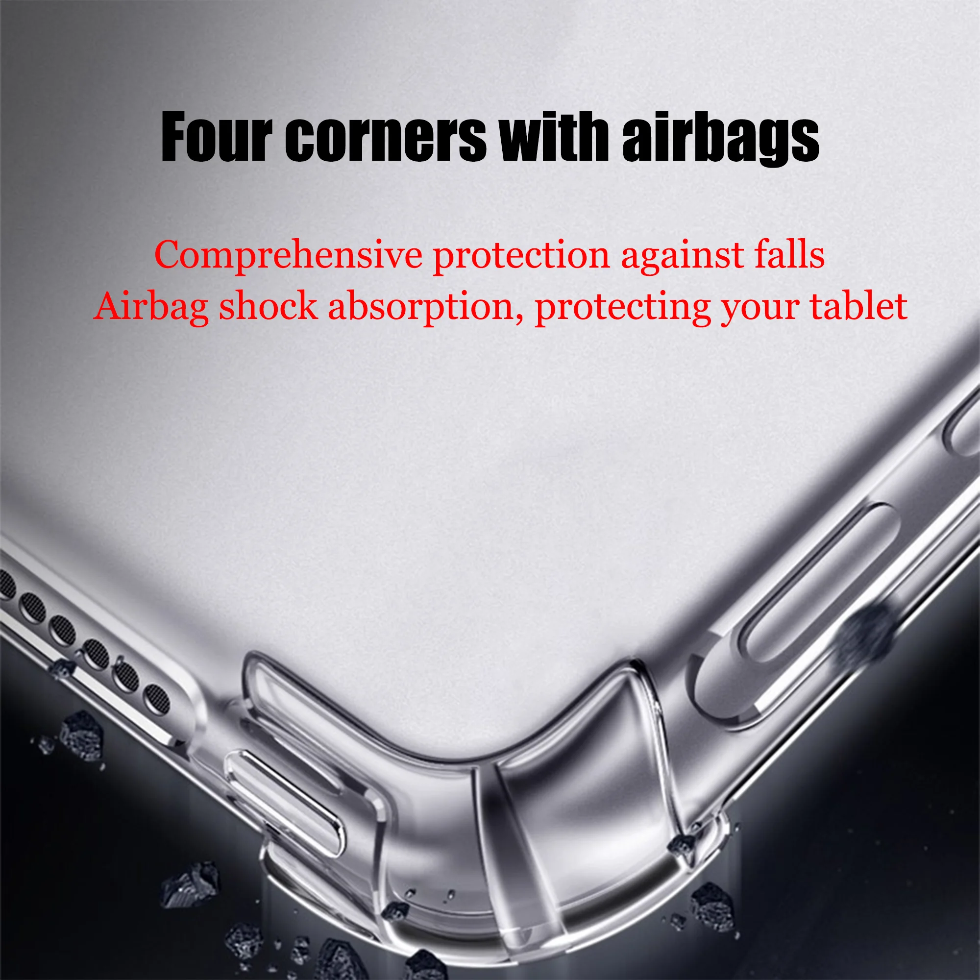 Durable TPU Soft Case - Anti-Collision Four-Corner Protection 12.1 Inch Tablet Cover