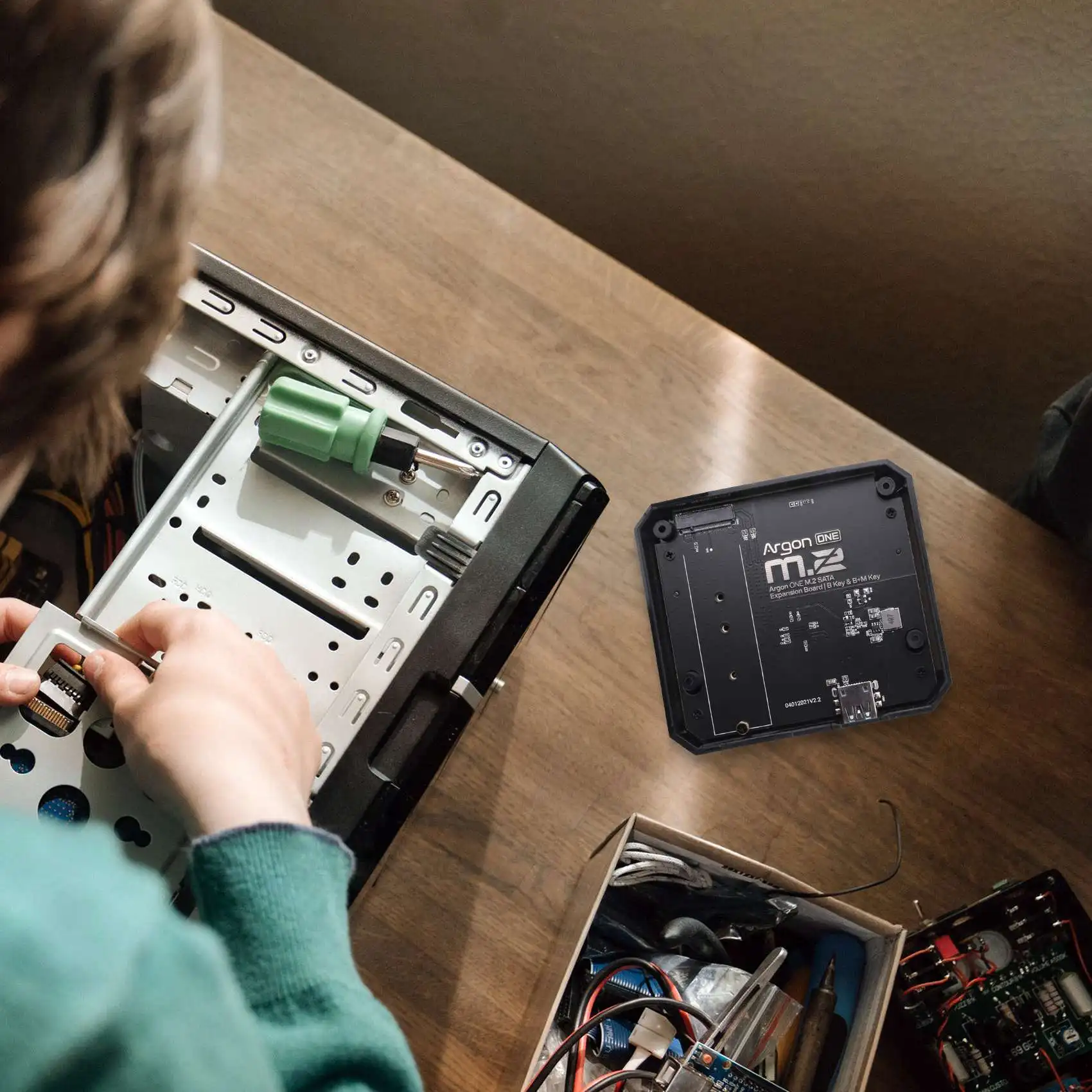 A10I M.2 확장 보드 USB 3.0 - 모델 B 베이스용 M.2 SSD 어댑터 ONE V2/M.2 케이스용