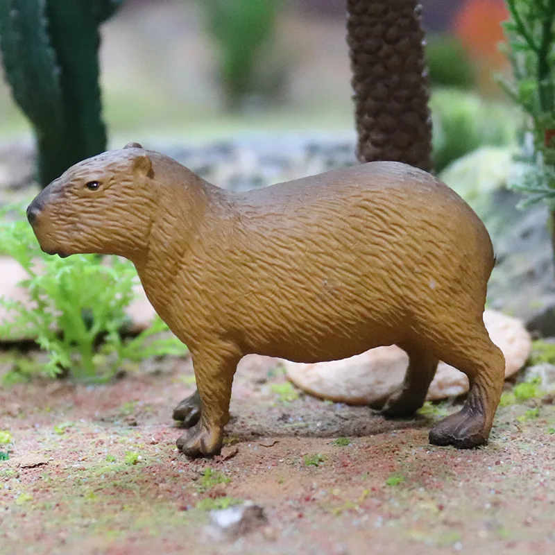 Modello di animali scultura in miniatura di capibara per regalo di