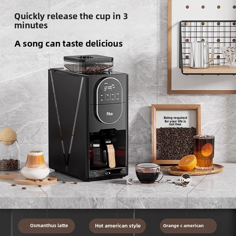 Fika Automatic Coffee Machine - One-Touch Grind &...