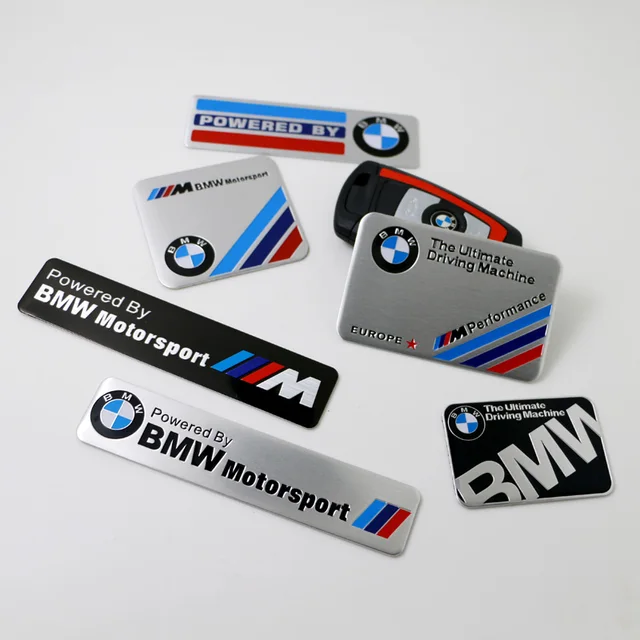 Car Styling Emblem Aluminum Alloy Car Fender Trunk Badge Stickers For BMW Performance E46 E60 E90 E39 E36 X3 X5 X1 X4 X6 X7 E28