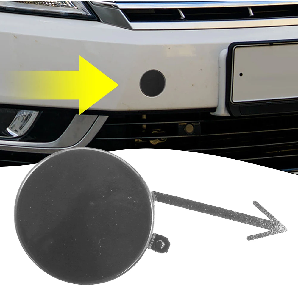 

3C8807241A Car Front Bumper Tow Hook Cover FOR Passat CC 2013-17 Gloss Black High-quality Exteior Front Bumper-Tow Hook Cover