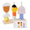 Baby Block Stacking Matching Puzzle Game Montessori Toys Shape Cognition Thinking Logical Creative Educational Toys for Tooddler 1