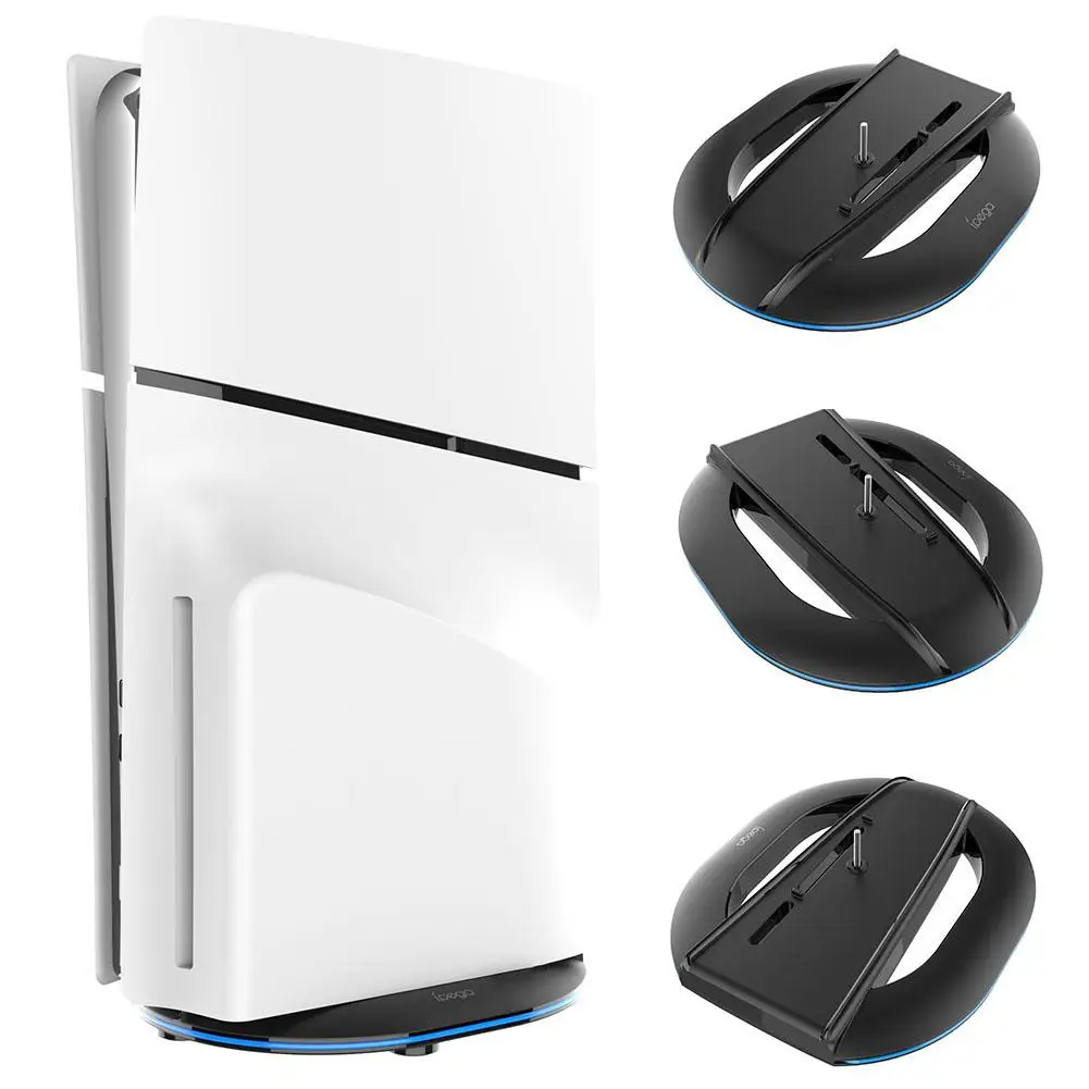 

Universal Vertical Stand Base For PS5 SLIM Game Console Regular/colorful Style Multifunctional Colorful Luminous Base For P D7T3