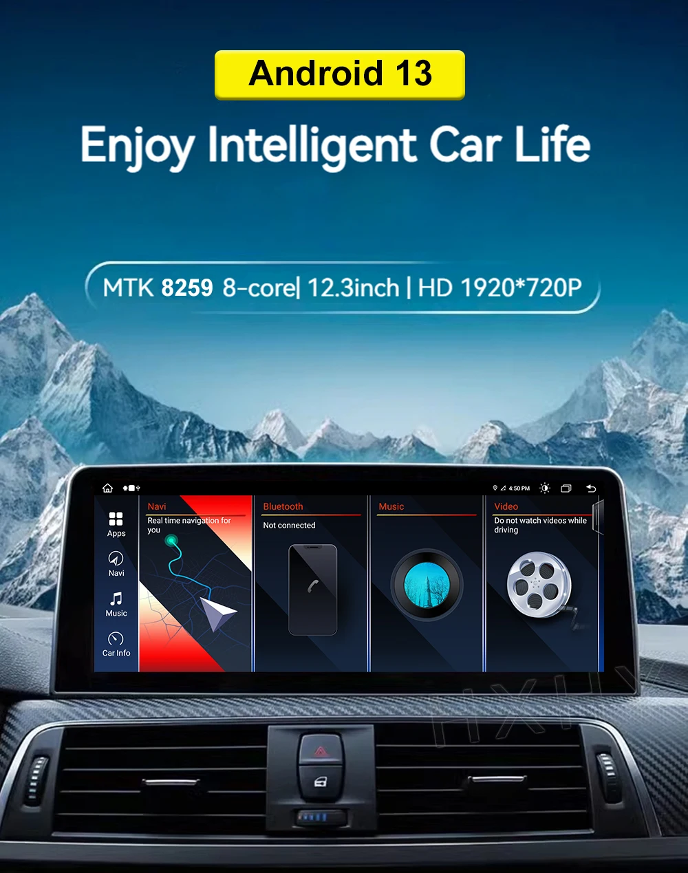 10.25/12.3inch Android 13 8+128G Car DVD Player For BMW X1 E84 2009-2015 Stereo