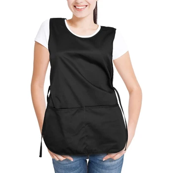Black Pocket Waist Apron 1