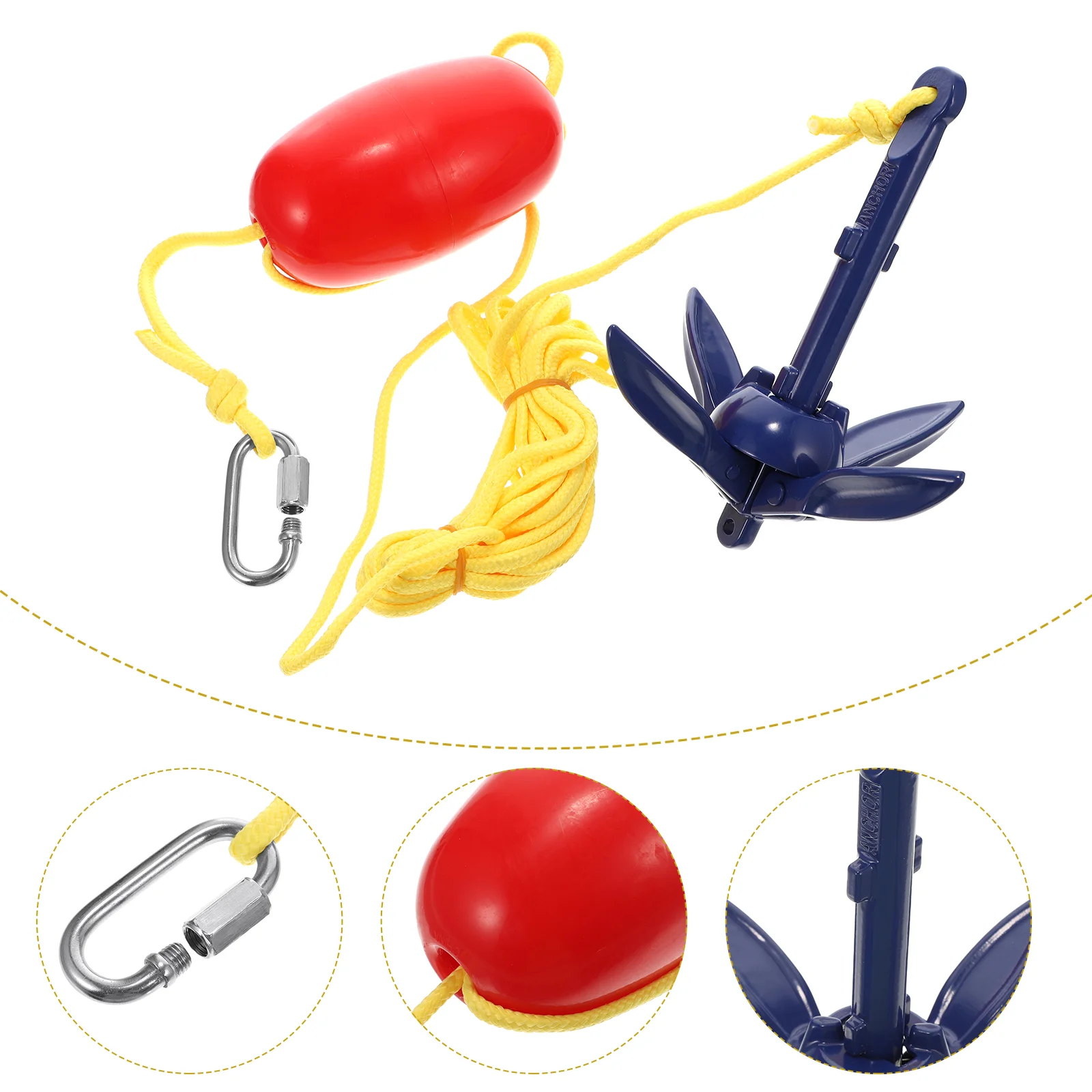 Fold Up Kayak Anchor Kits Portable Folding Anchor Buoy Kit For Canoe Fold Up Kayak Folding Anchor Fold Up Kayak Folding