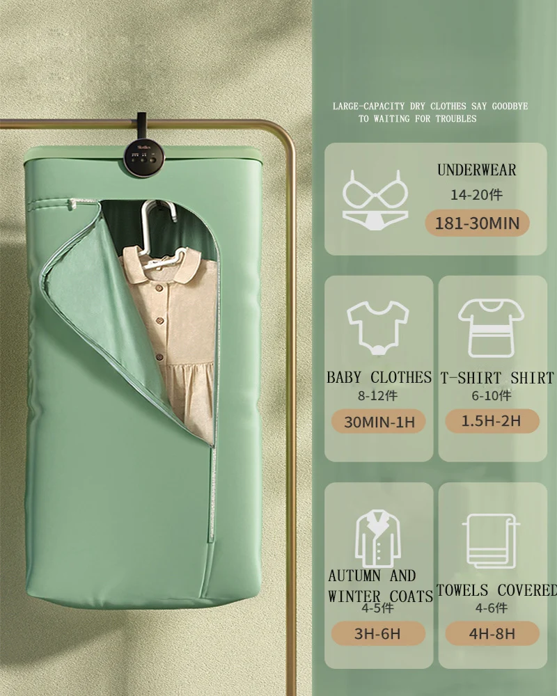 

KL40 Dryer for home small mini clothes care portable folding dormitory quick dryer clothes drying machine secadora portatil