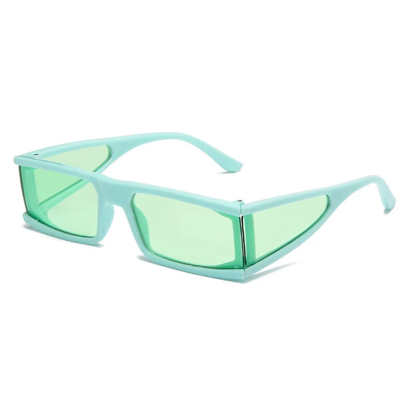 Vintage Rectangle Solglasögon Dam Märke Designer Retro Punk Solglasögon Utomhus Små ram Skärmar Spegel Oculos De Sol_voghion.com