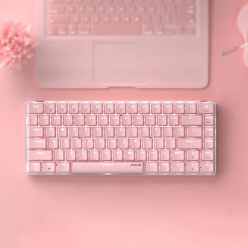 Ajazz AK33 Wired Mechanical Keyboard, 82-Keys Compact Mechanical Gaming Keyboard with Anti-ghosting Keys, Small and Portable 1