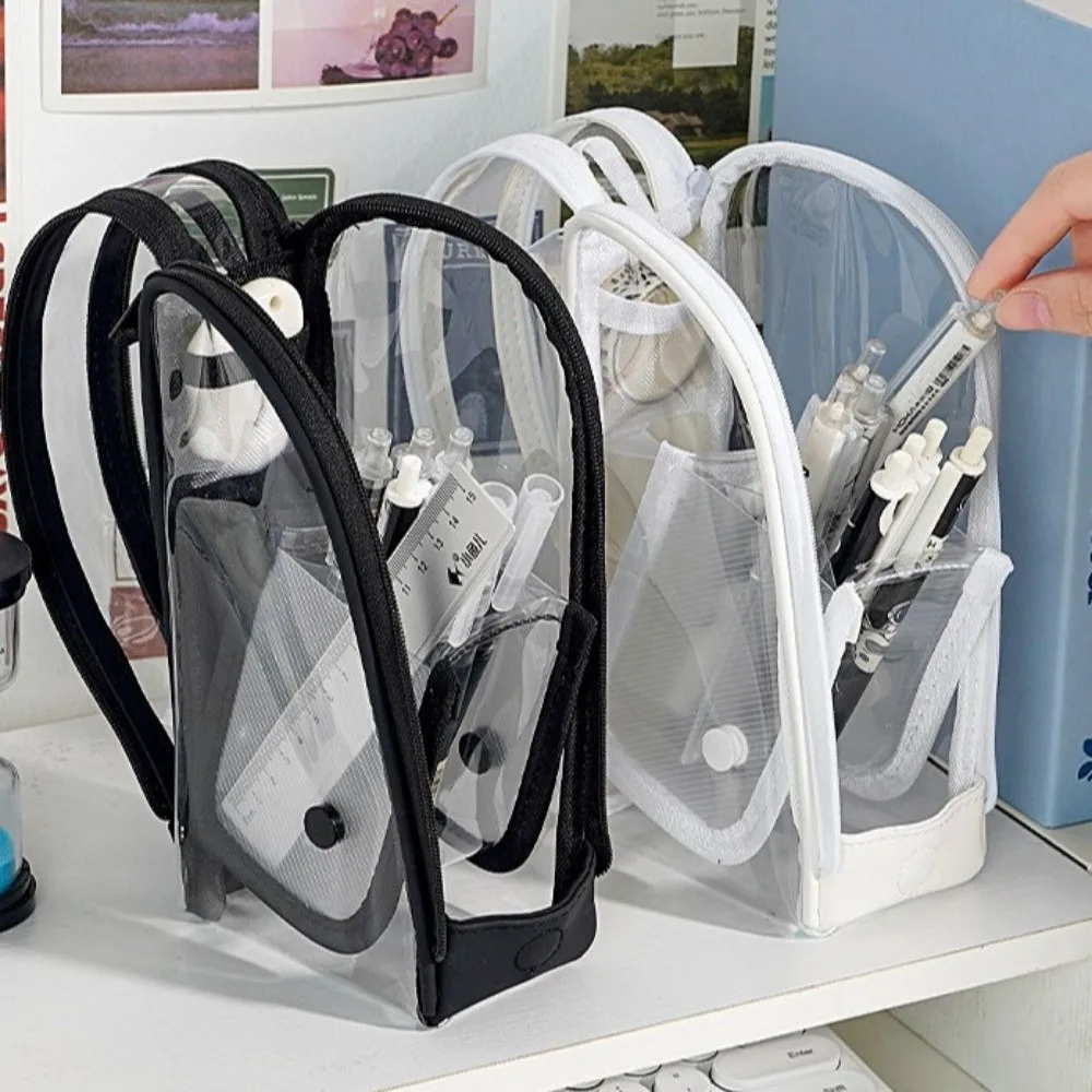 Versatile Standing Pencil Holder with Magnetic Drawer - Cute and Portable Design