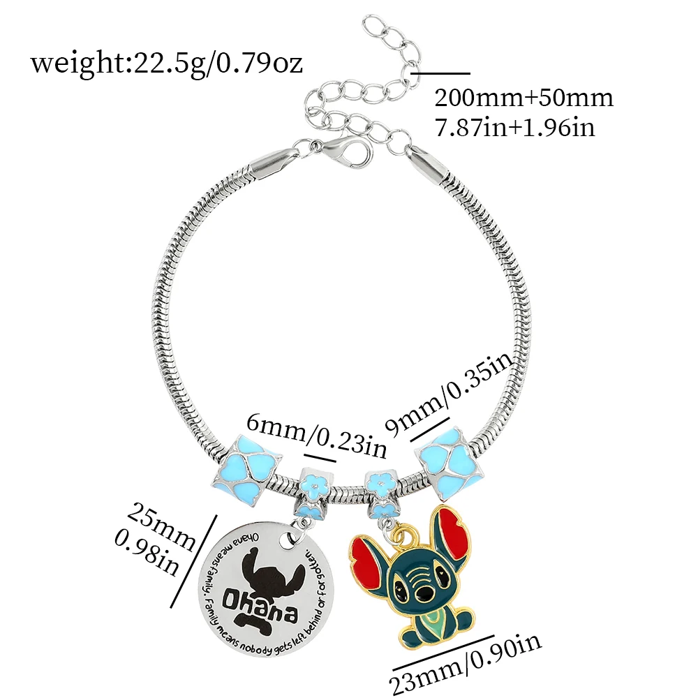 2pcs Lilo Stitch Bracciale simyron Lilo Stitch Bracciale