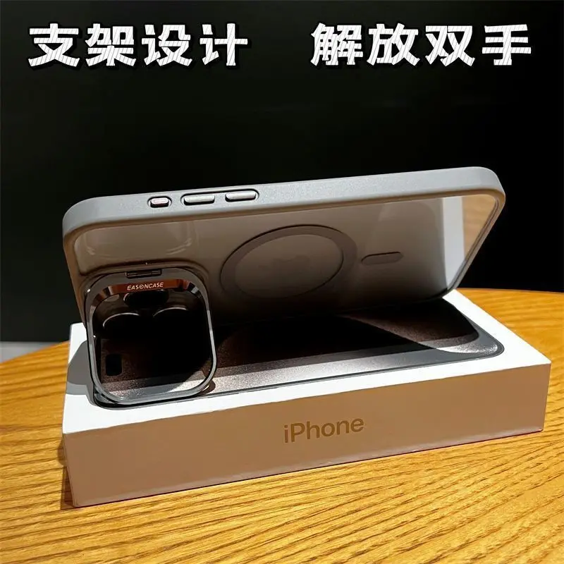 Frosted Premium 15promax Phone Case iPhone 14pro Magnetic All Inclusive 13 Anti-Shock 11 Hard Case 15promax 14promax 13promax 12
