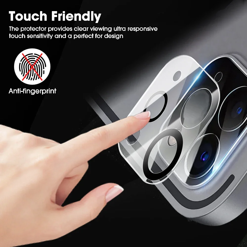 Premium Tempered Glass Camera Lens Film - HD Protective Cover