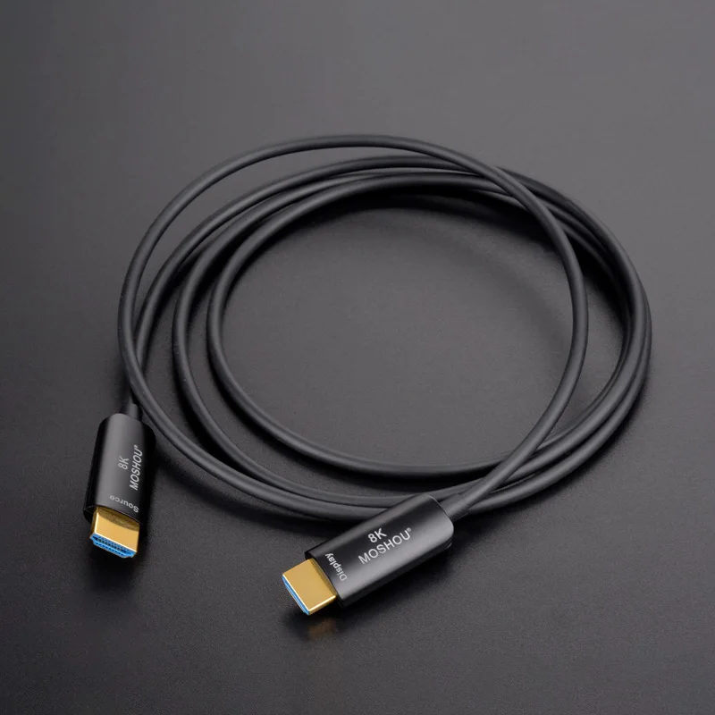 MOSHOU 8K Optical Fiber HDMI Cable 8K 60Hz 4K 120Hz 48Gbps