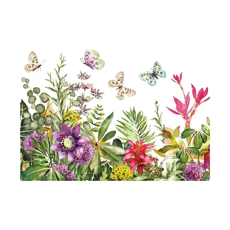 Bathroom Toilet Stickers Modern Minimalist Flowers Pattern Self-adhesive Paintings For Bathroom Decorations toilet stickers toilet wall stickers