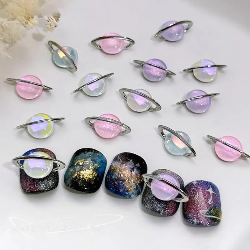 

Nail Star Accessories Planet Saturn Easy To Carry Easy To Match Patch Design Waterproof And Durable Nail Art Nail Art Stickers