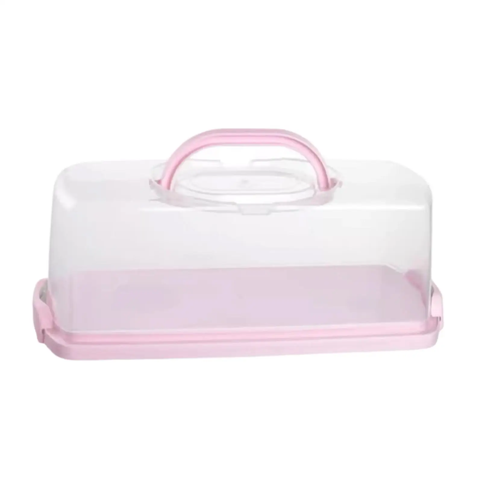 Rectangular Bread Box Food Storing Multifunction with Transparent Lid with Handle Bread Keeper for Graduation DIY Baking