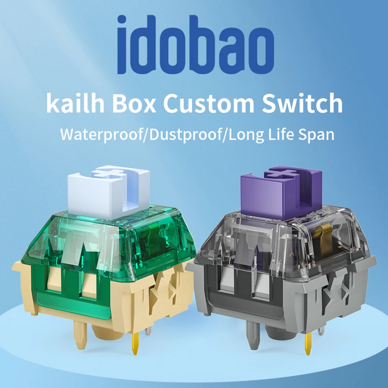 Idobaoxkailh-interruptores Táteis Lineares Teclado Mecânico Ultra Silencioso Interruptores Elf Compatível com mx Pinos
