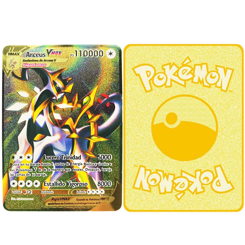 Generic Carte Pokémon SELECT Gold Card VMAX - Carte Métal Gold