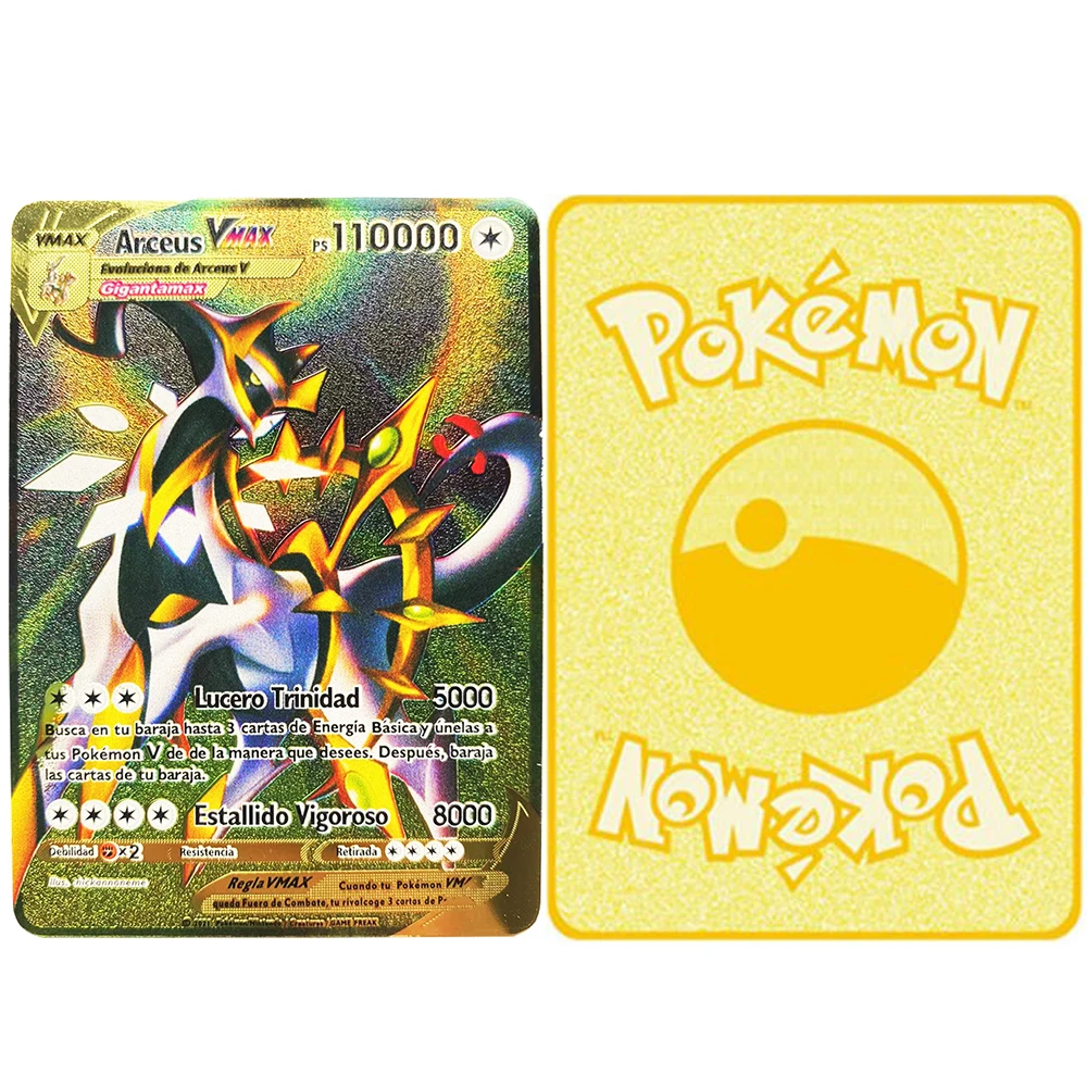 Caixa de Cartão Gold Pokémon Espanhol, Cartas Douradas Jogando