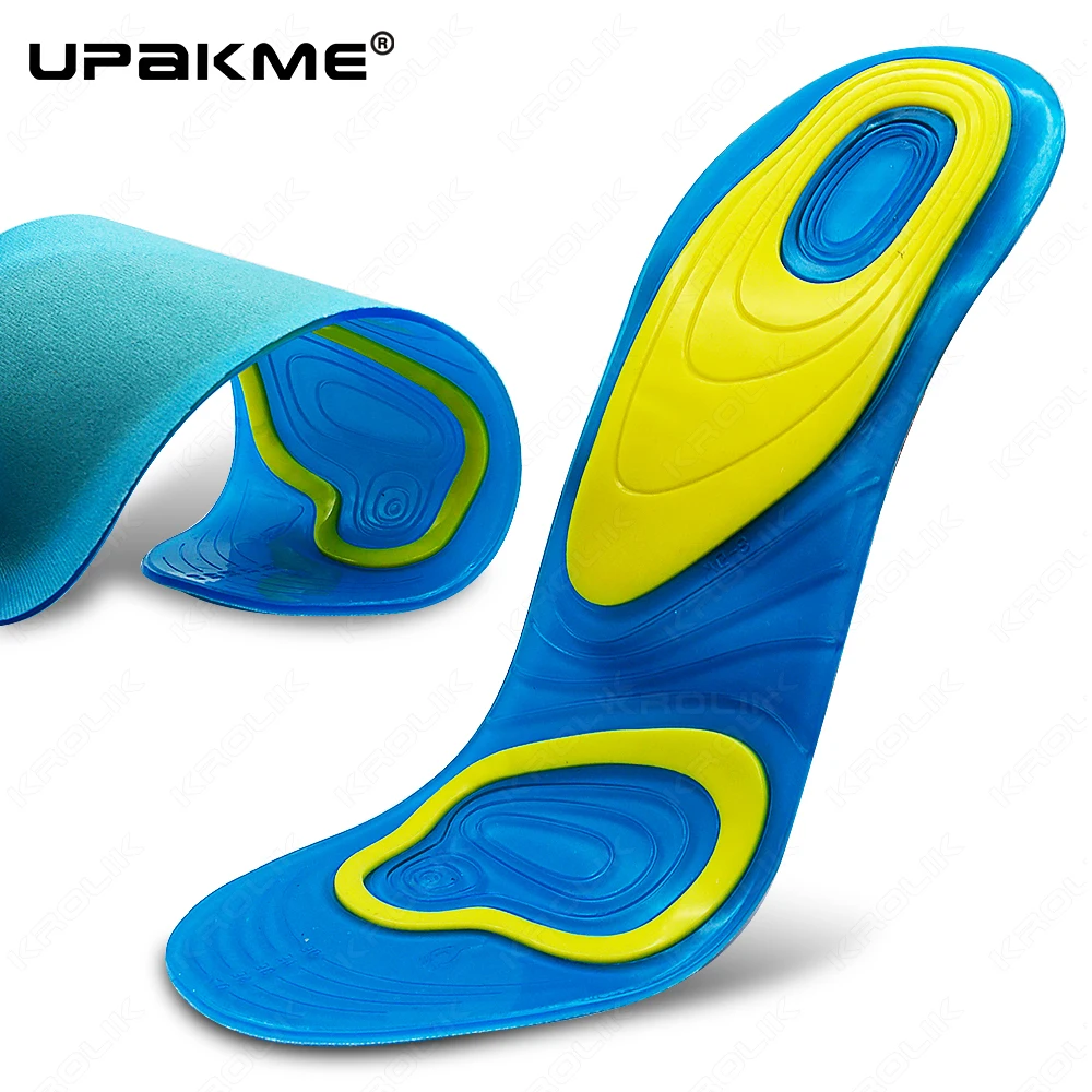 

Gel Soft Sport Shoes Insoles Massaging Orthopedic Insole Silicone Non-Slip Foot Care For Feet Shoe Sole Shock Absorption Cushion