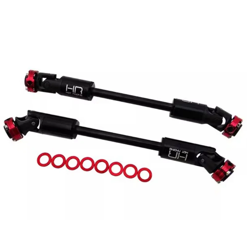 

Телескопические приводные валы HR с твердыми стальными универсальными соединениями и стальными валами подходят к Axial AX10 и SCX10