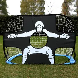 Foldable Nylon Soccer Goal for All-Ages Training and Play (Blue)