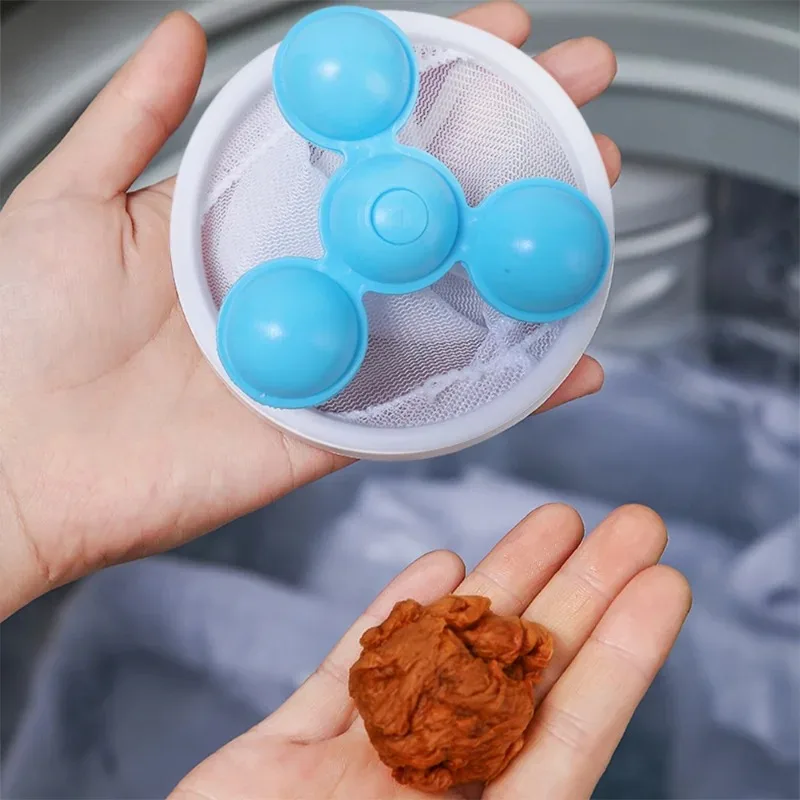 Washing Machine Pet Fur Hair Removal Trap Reusable Mesh Dirty Collection Bag Cleaning Ball Floating Hair Filtering Mesh laundry ball