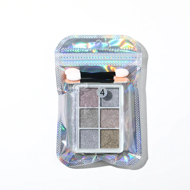 1Box Metallic Chrome Nail Powder Multi-Colors Nail Powder Palette Solid Aurora Chrome With 1 Pcs Eyeshadow Stick