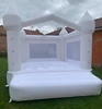 Inflatable Jumping Castle 4*3*2.6M White Bounce House For Kids Bouncy House White For Children With Blower Slide 5-8 Kids 6