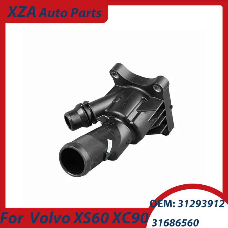 31293912 31686560 1Pcs Engine Coolant Thermostat Housing for Volvo XS60 XC90 V40 V90 S90L 31474989 3129391