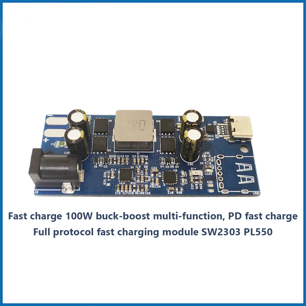 Full protocol fast charging module SW2303 PL5501 TypeC 100W buckboost