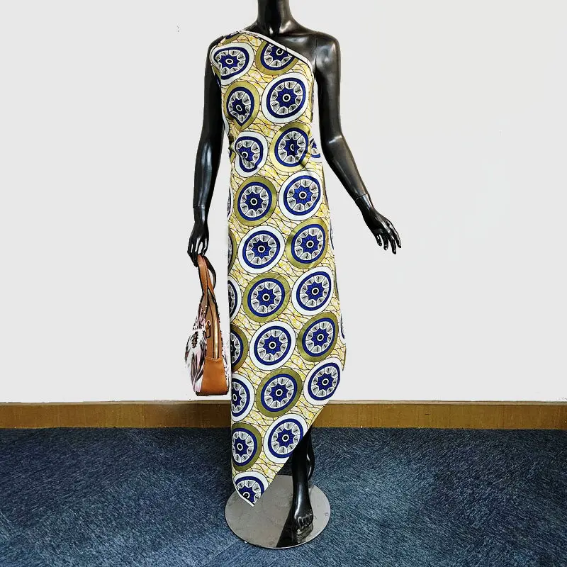 Item C2-4 Wax Print Fabric Super Golden Wax Cotton Party Cloth