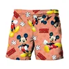 2024 Summer Harajuku New Disney Brand Cute Mickey And Minnie Anime Print Men's Swimwear Beach Shorts Fashion Casual Kids Shorts 1