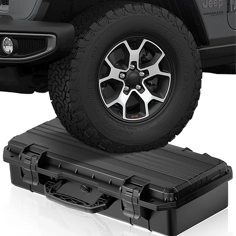 Valigetta per attrezzi multifunzionale Scatola di protezione di sicurezza in plastica Valigia per organizer per attrezzi durevole portatile impermeabile con strumenti da lavoro - immagine 2